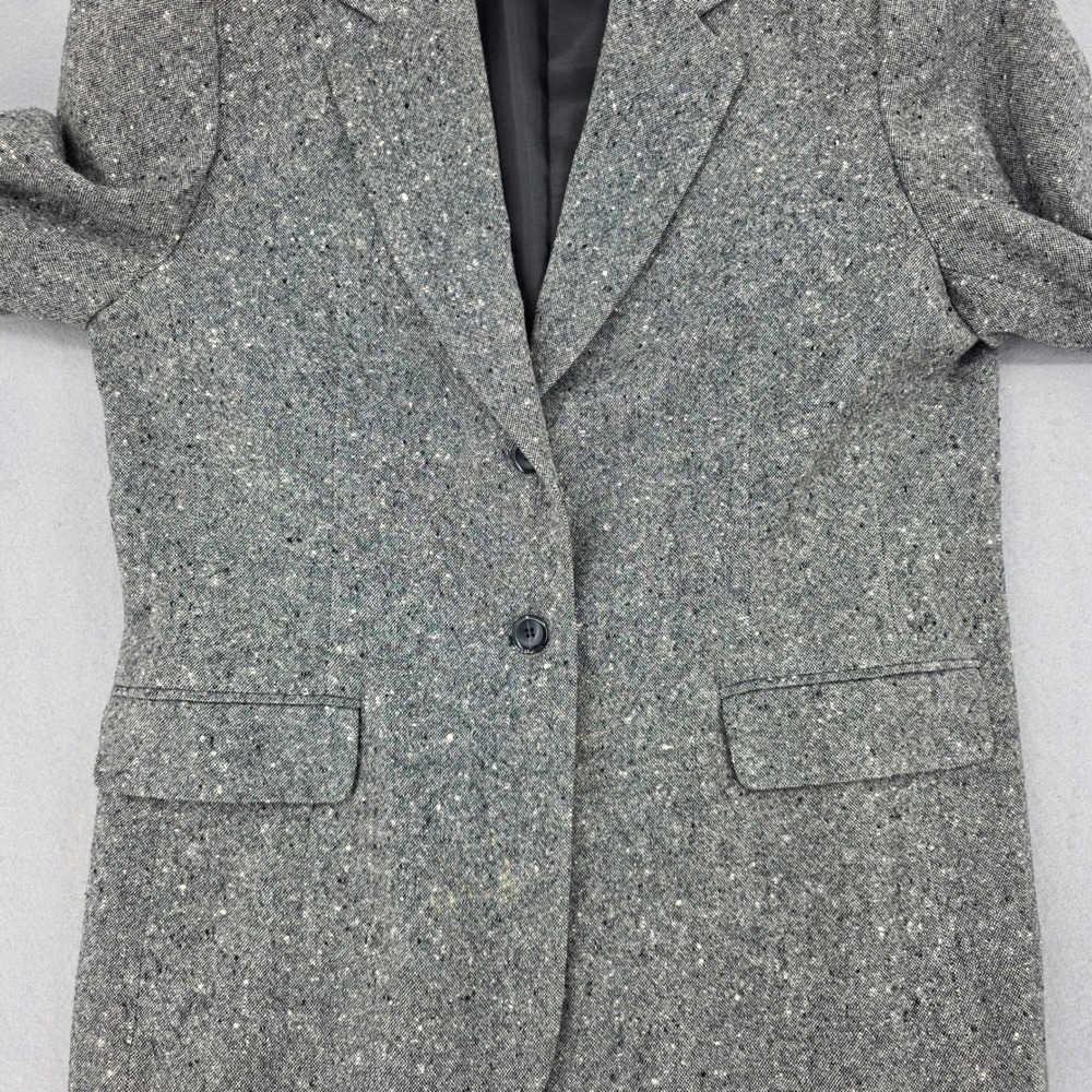 Pendleton Vintage Grey Donegal Tweed Wool Pant Suit Blazer Trousers Size 14 USA - Picture 3 of 14